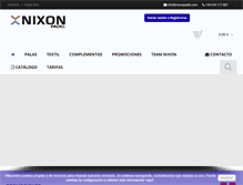 Tablet Screenshot of nixonpadel.com
